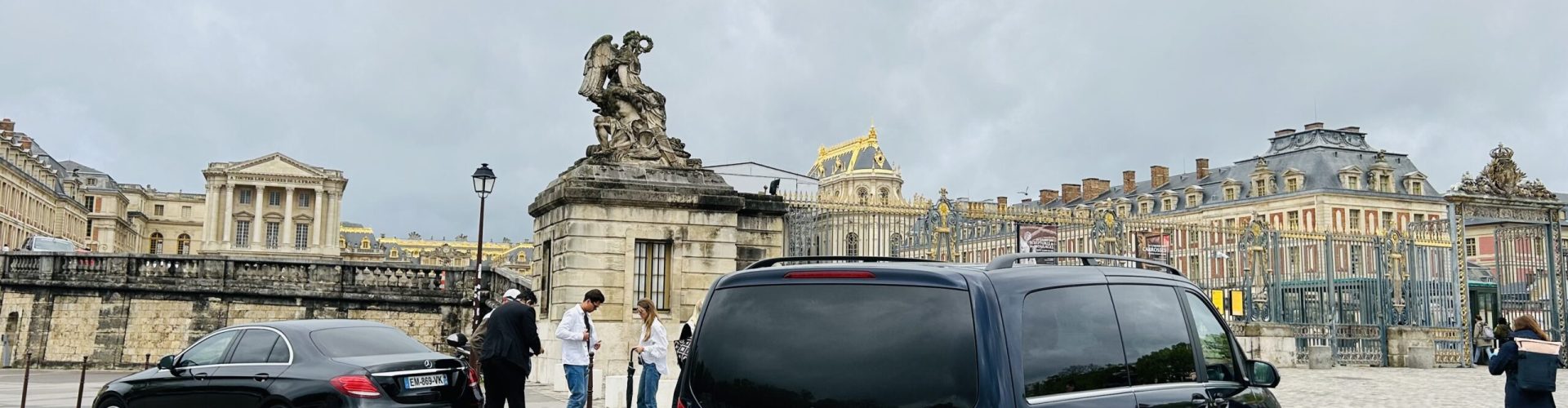 taxi in front of the square